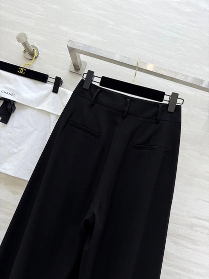 CHANEL 25S WIDE-LEG STRAIGHT PANTS 637