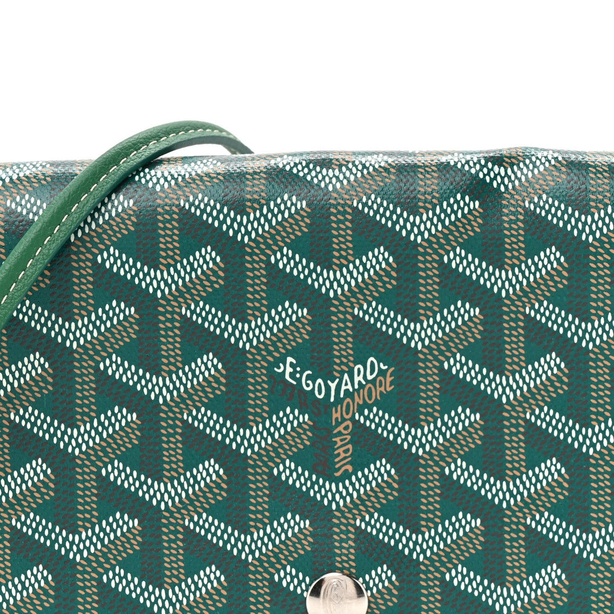 Goyardine Plumet Wallet Clutch Green