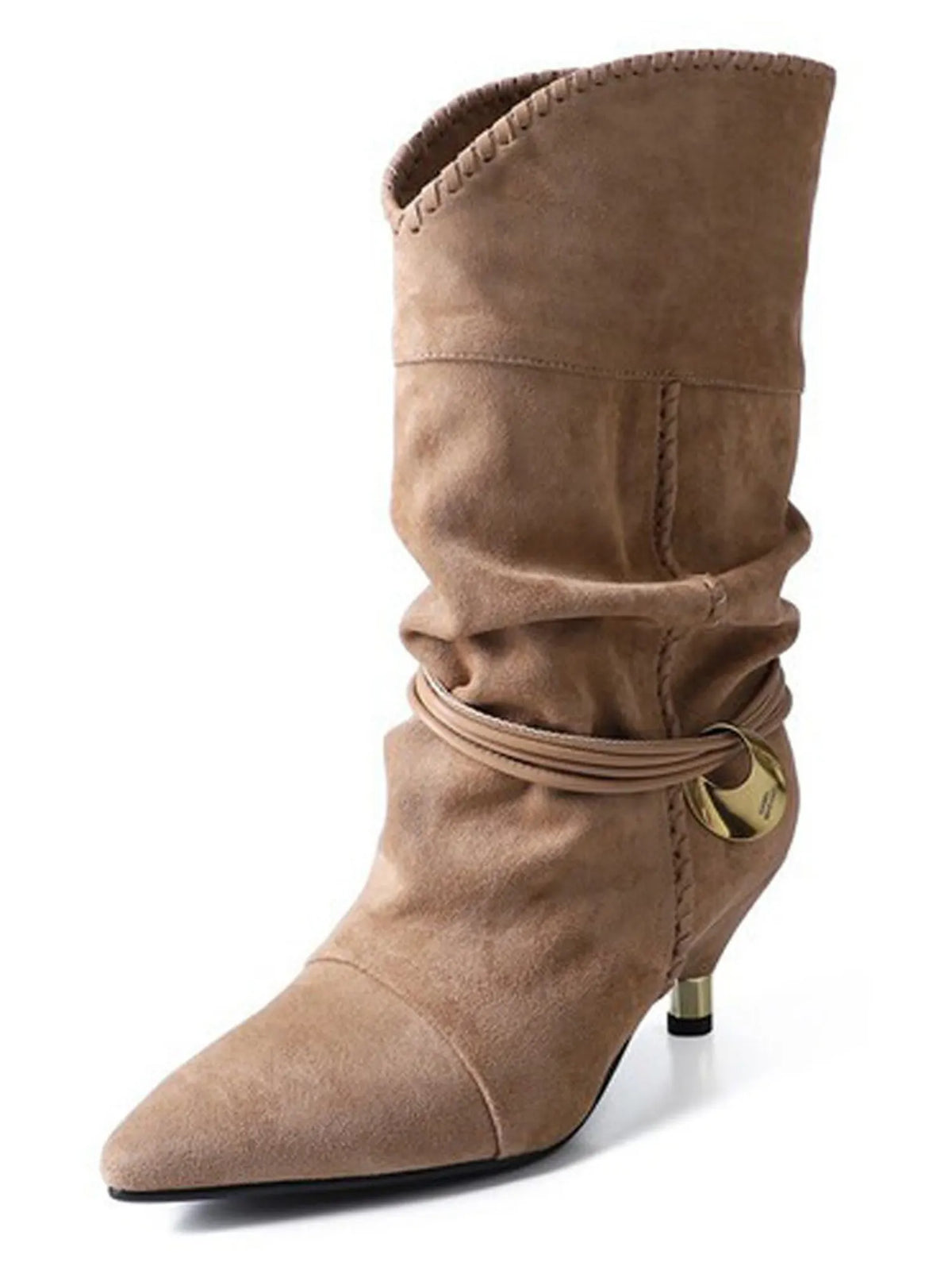 Abrianna Ruched Ankle Boots