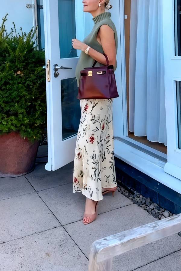 The Tilda A-Line Maxi Slip Skirt