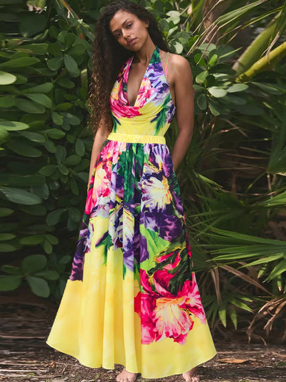 Phoebe Floral Tie-Up Swimsuit Set
