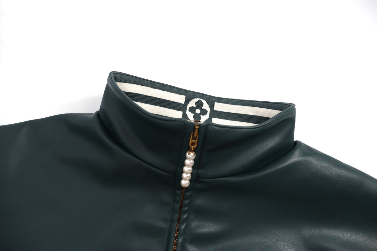 LV 25SS Mixed Leather Sweatshirt/Jacket 491946