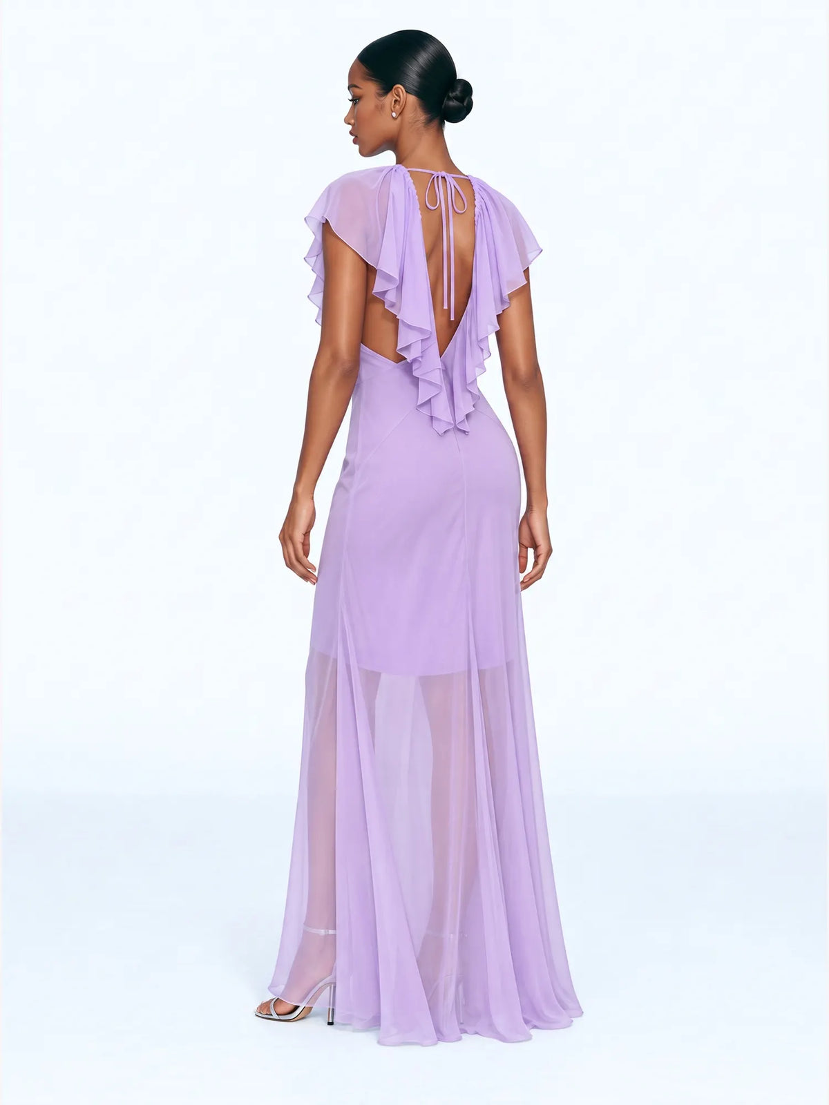 Emily Cascade Ruffle Maxi Dress