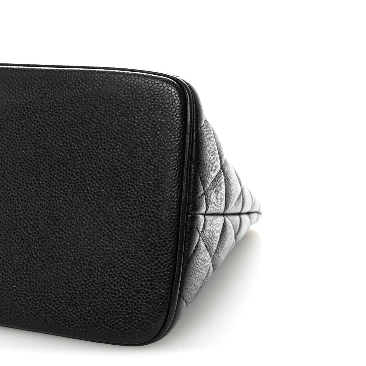 Caviar Quilted Medallion Tote Black