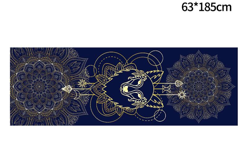 Portable Printed Yoga Towel Non-Slip Design Supports Custom Pattern Design Digital Printed Yoga Towel Yoga Mat 56