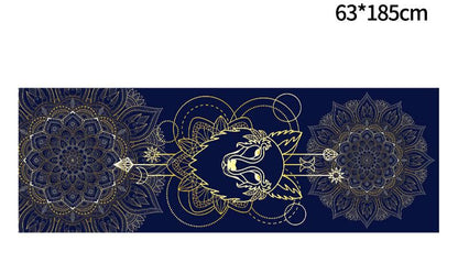 Portable Printed Yoga Towel Non-Slip Design Supports Custom Pattern Design Digital Printed Yoga Towel Yoga Mat 56