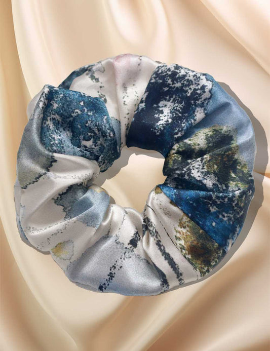 Soft Solid Color Satin Scrunchies Hair Tie
