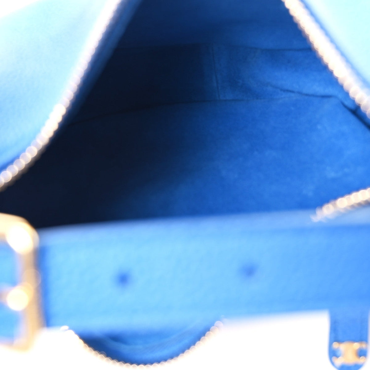 Grained Calfskin Teen Lulu Shoulder Bag Ultra Blue