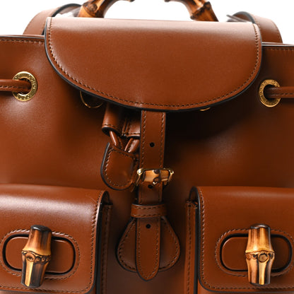 Calfskin Bamboo Backpack Brown