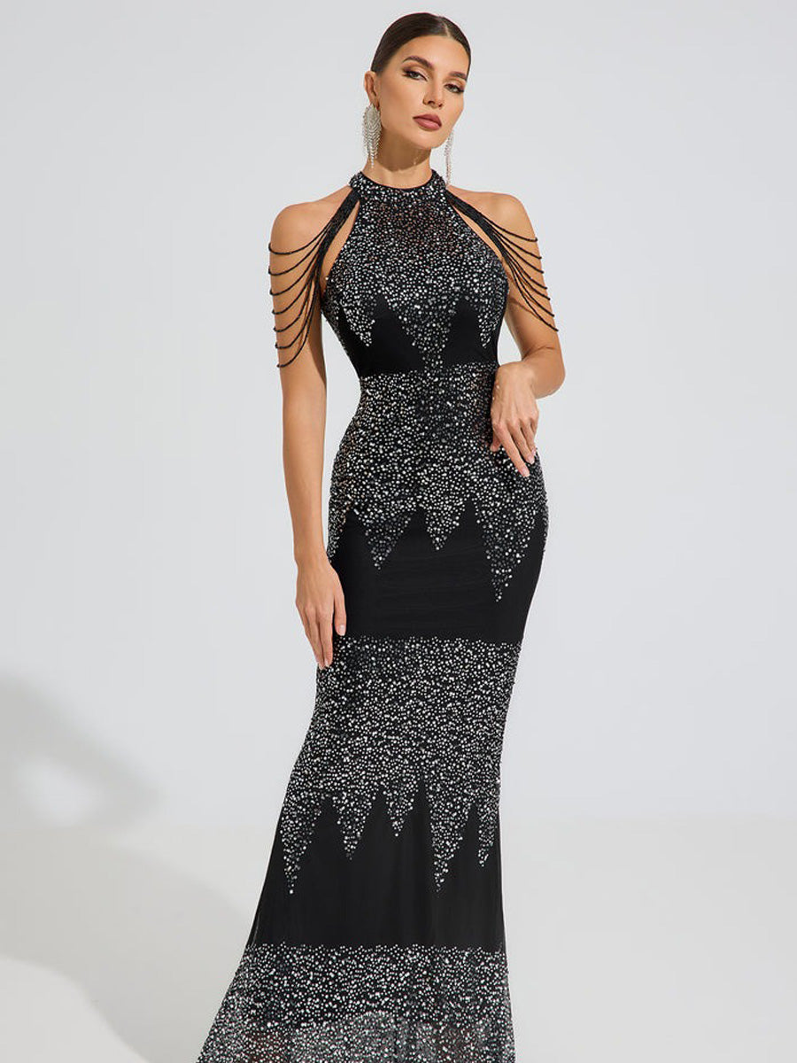 Mia Midnight Spark Maxi Dress