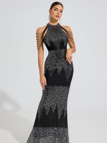 Mia Midnight Spark Maxi Dress