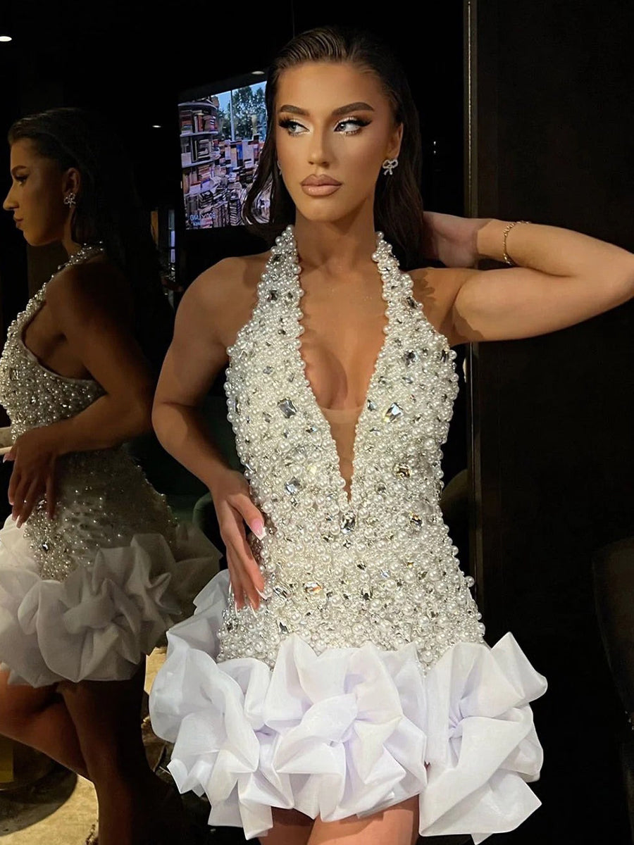 Clara Crystal Mini Dresses