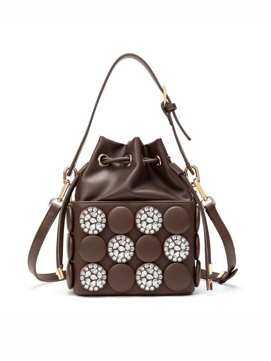 Persephone Retro-Button Cylindrical Bag
