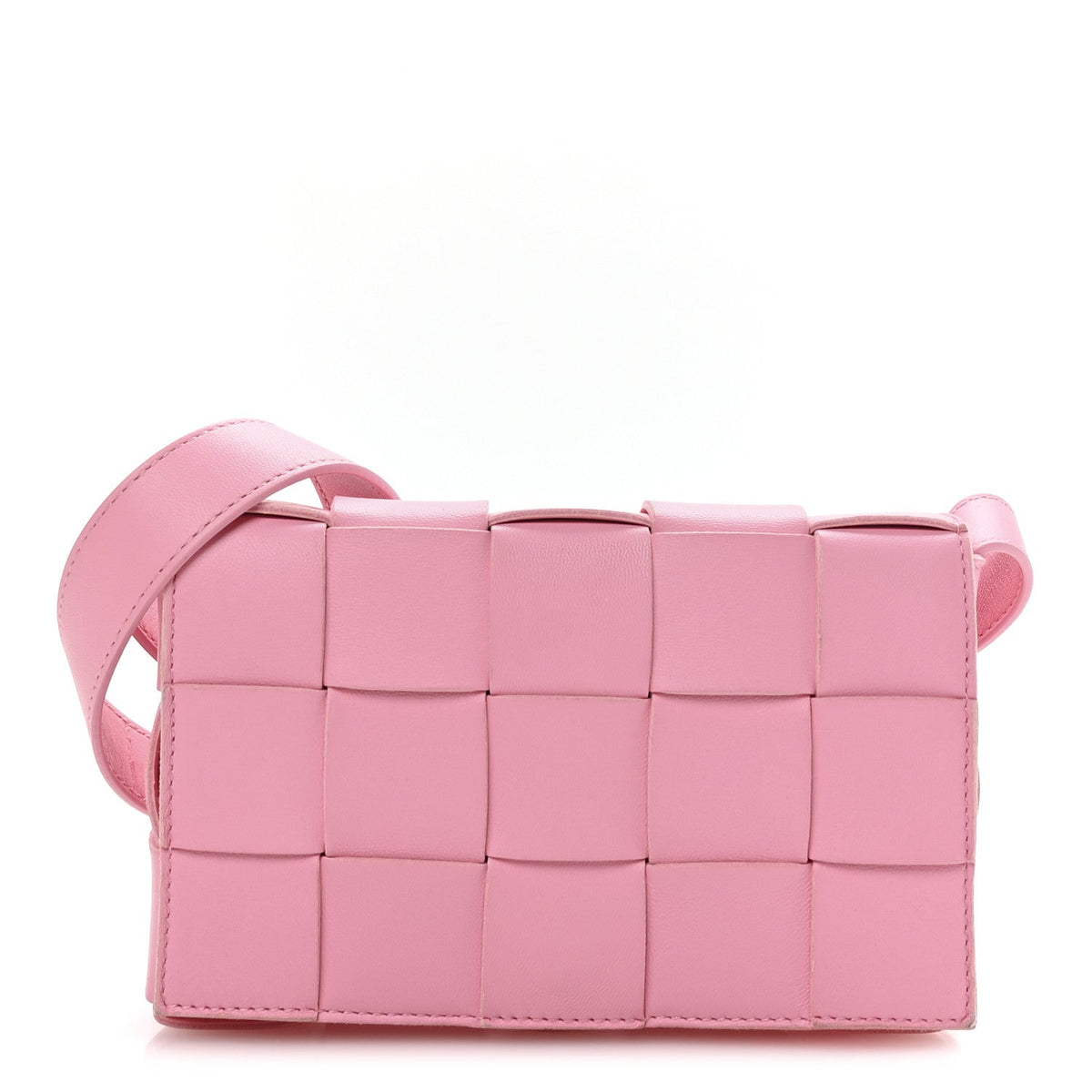 Lambskin Maxi Intrecciato Small Cassette Crossbody Bag Ribbon