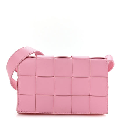 Lambskin Maxi Intrecciato Small Cassette Crossbody Bag Ribbon