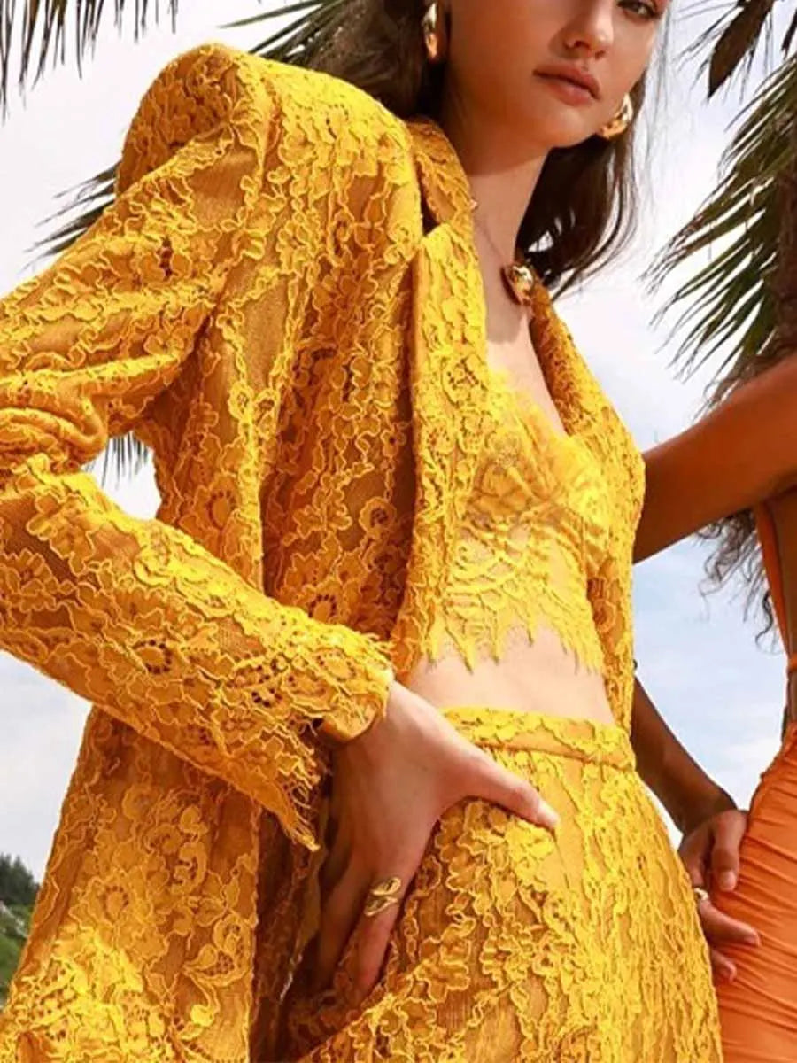 Rosalind Lace Three Piece Set