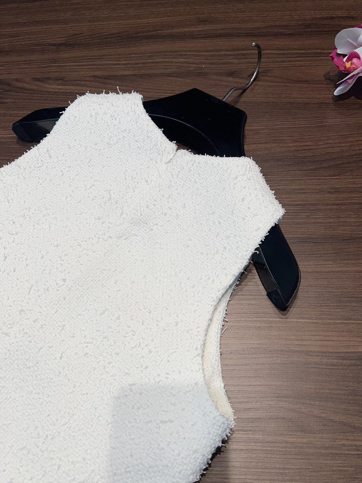 CC 25 Vest Dress White Cotton 305852