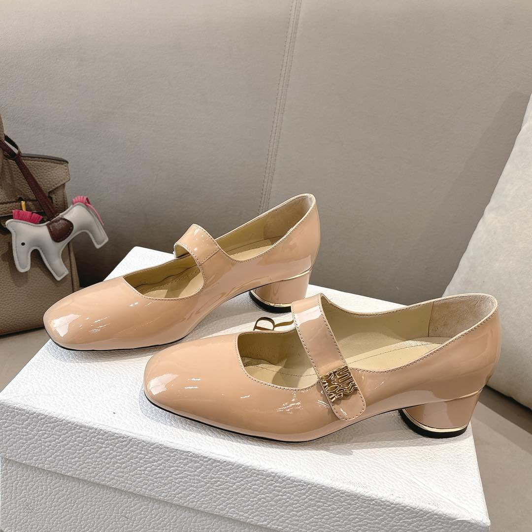 CD Mary Jane High Heels 40 Beige in Patent leather 598180