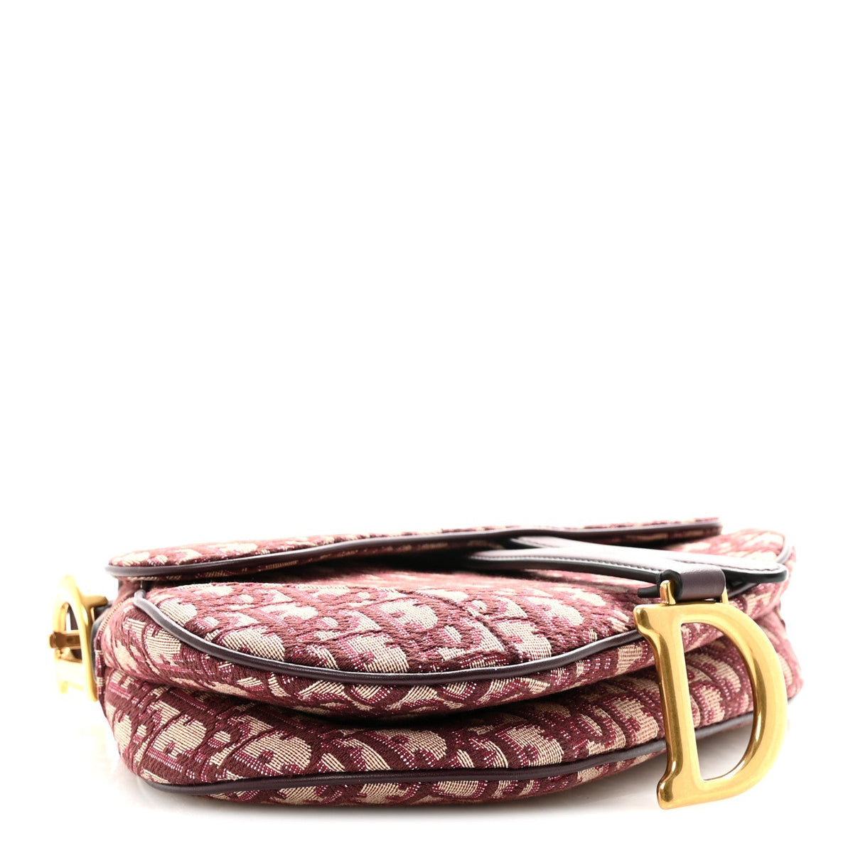 Oblique Saddle Bag Burgundy