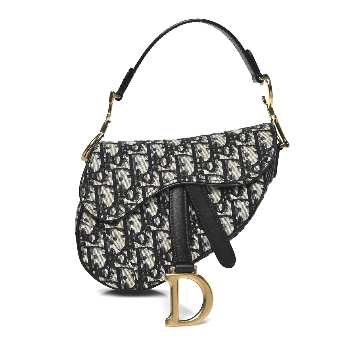 Oblique Mini Saddle Bag Blue
