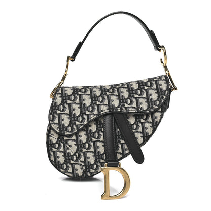 Oblique Mini Saddle Bag Blue