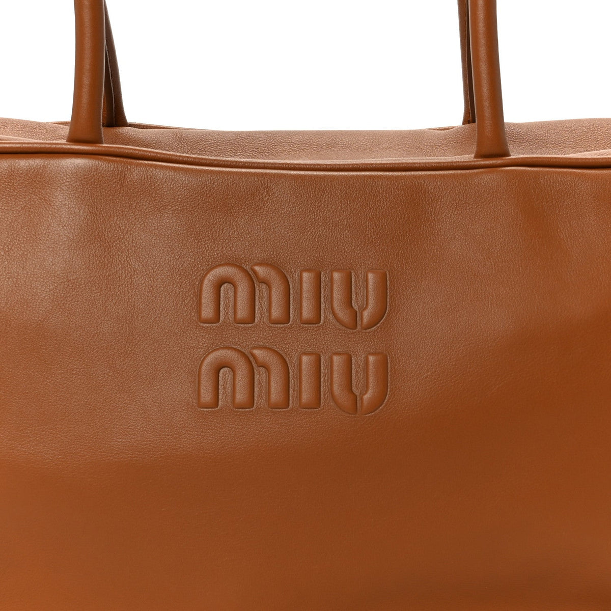 Soft Calf Softy Large Beau Top Handle Bag Cognac