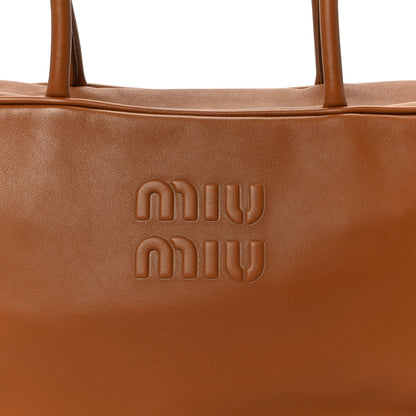 Soft Calf Softy Large Beau Top Handle Bag Cognac