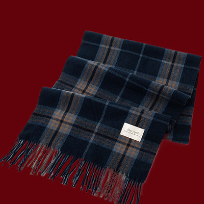 Christamas Theme Plaid Soft Warm Winter Scarf