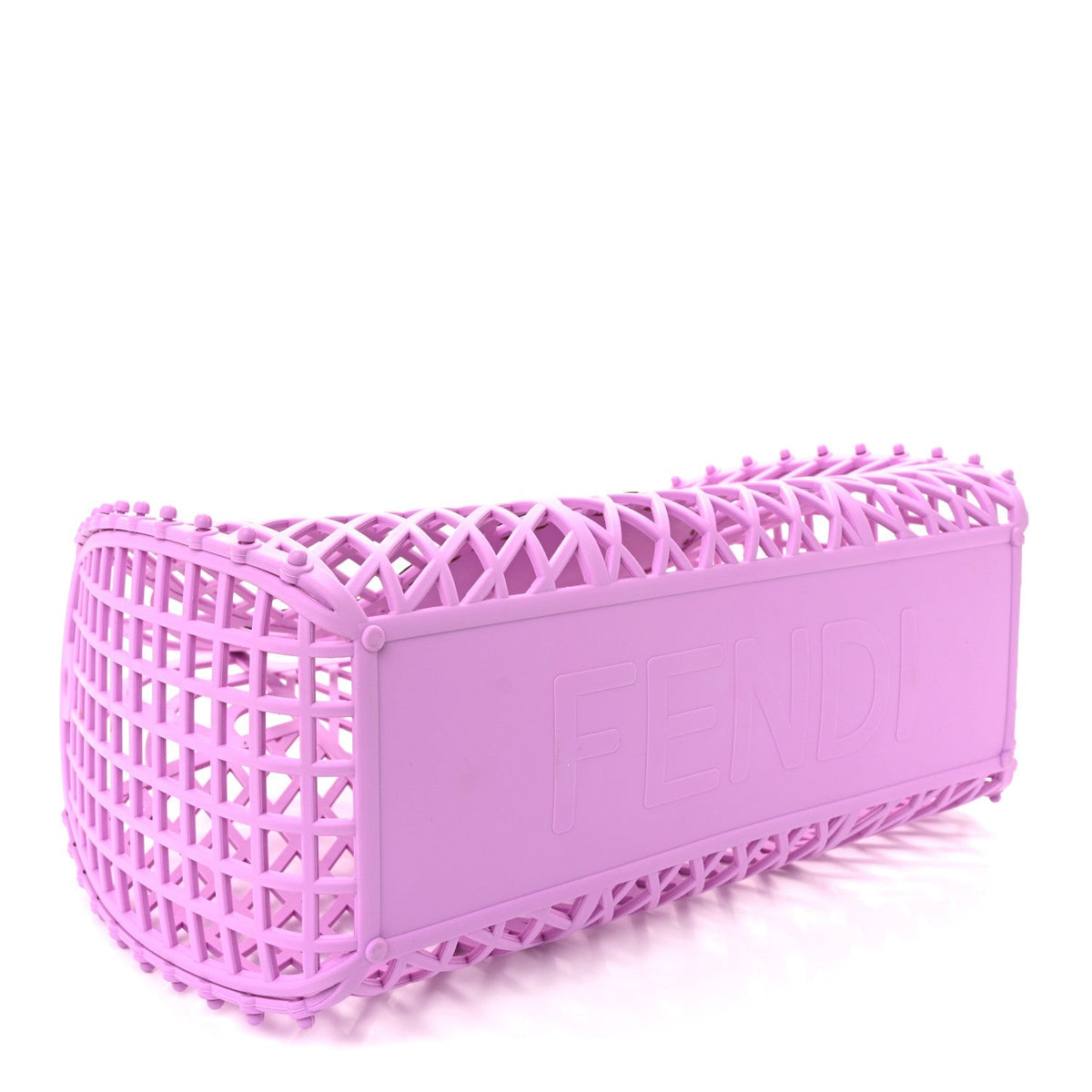 Recycled Plastic Vitello Liberty Matte Medium Fendi Basket Violetta