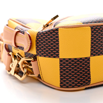 Damier Pop Chess Messenger Jaune Mat