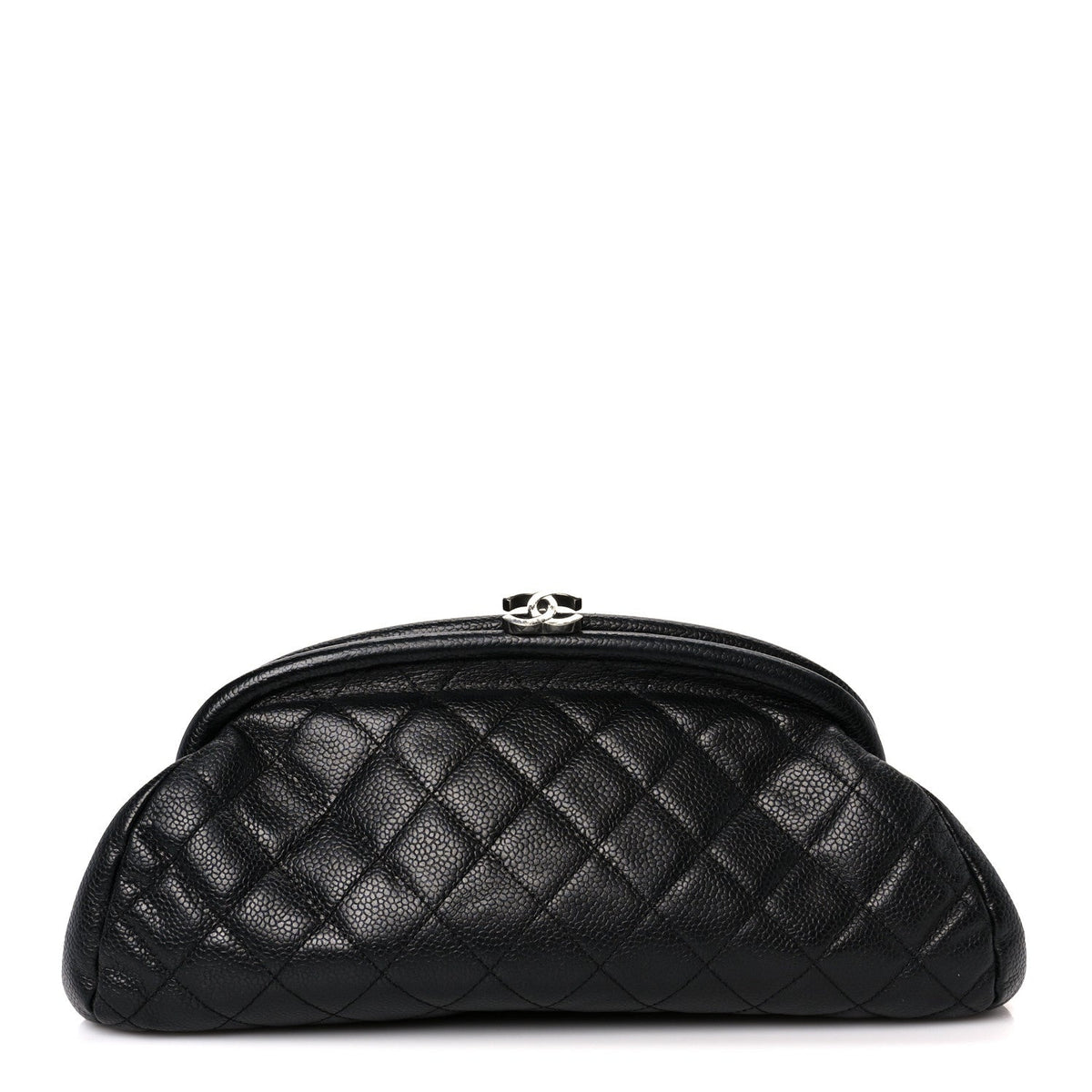 Caviar Quilted Timeless Clutch Black