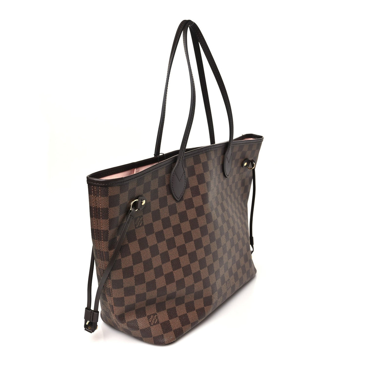 Damier Ebene Neo Neverfull MM Rose Ballerine