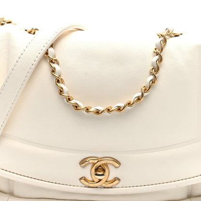 Lambskin Small Simply Flap White