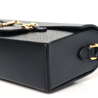 Calfskin Horsebit 1955 Shoulder Bag Black