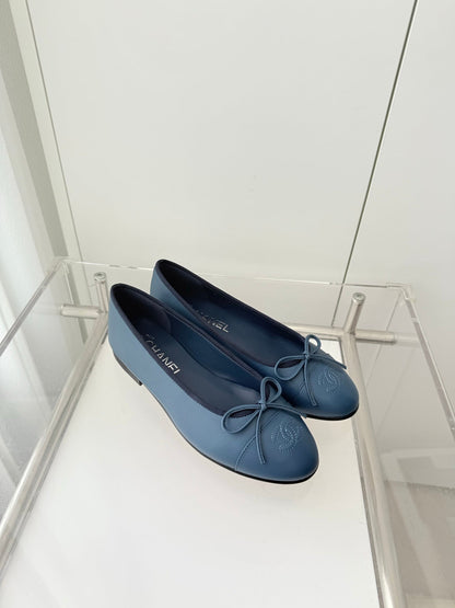 ballet flats blue lambskin 566816