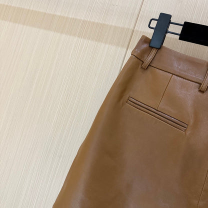 Gucci Short Brown Leather 276973