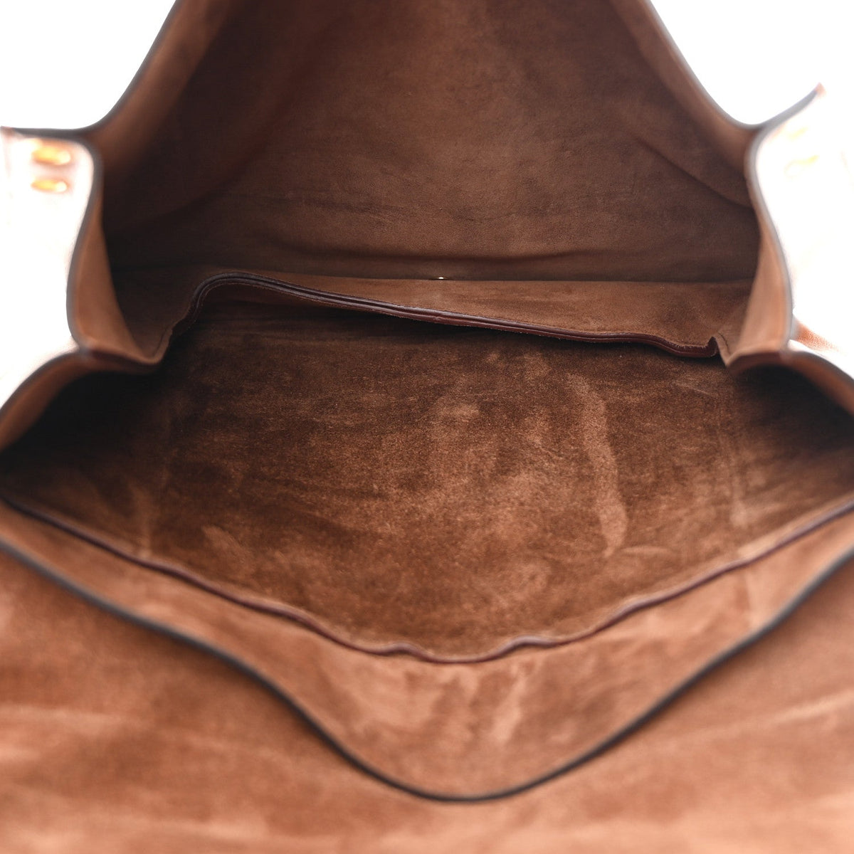 Shiny Lambskin Soft Triomphe Besace Bag Soft Tan