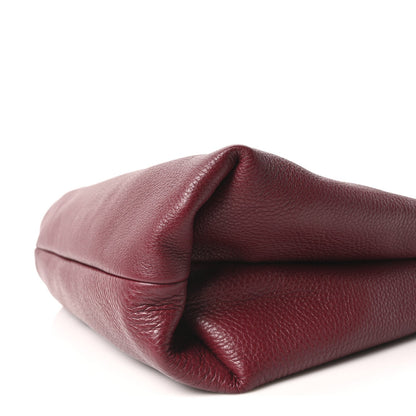 Grained Calfskin Softbit Maxi Shoulder Bag Rosso Ancora Red