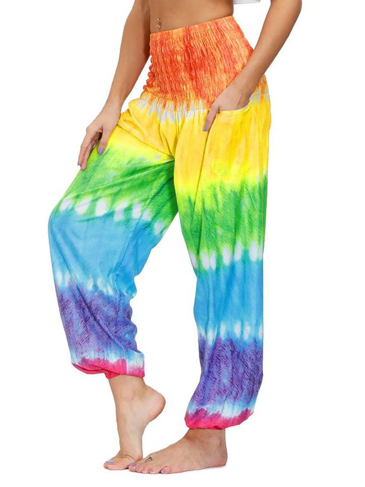 Summer Bohemian Sports Fitness Yoga Pants-1