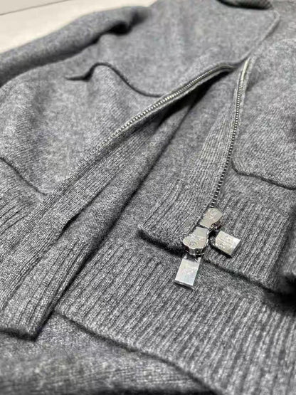 LP KNIT CARDIGAN & WIDE-LEG PANTS SET STYLE 39