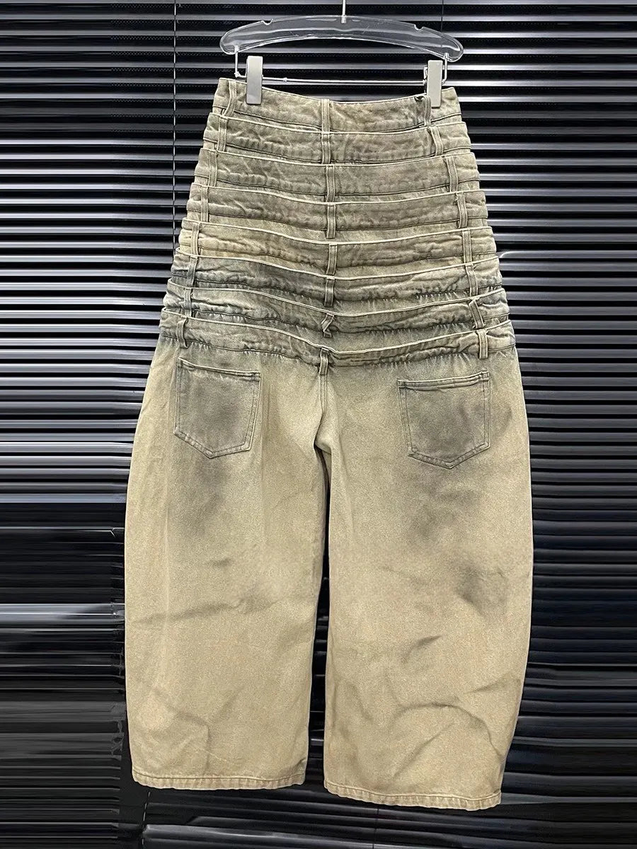 Lilith Uniquely Designed Multi-Waistband Jeans