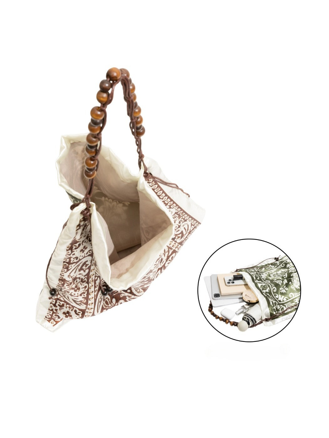 Cosbai - Boho Floral &amp; Plant Shoulder Bag - Spacious &amp; Stylish