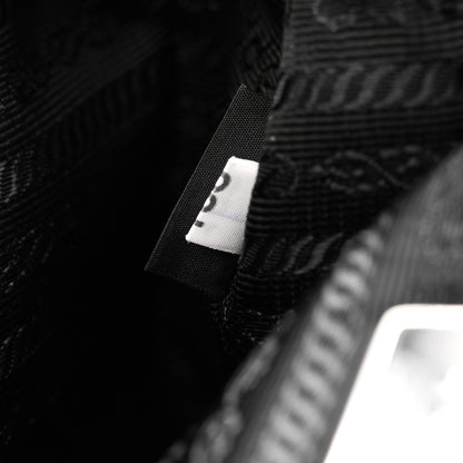Re-Nylon Saffiano Re-Edition 2000 Double Zip Crossbody Bag Black