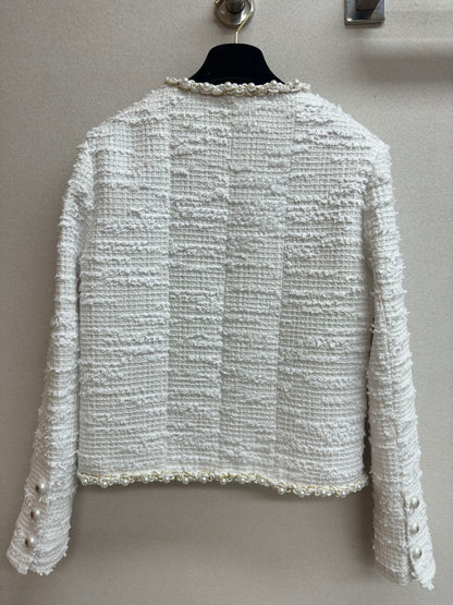 CC Jacket White Cotton Polyamide 237359