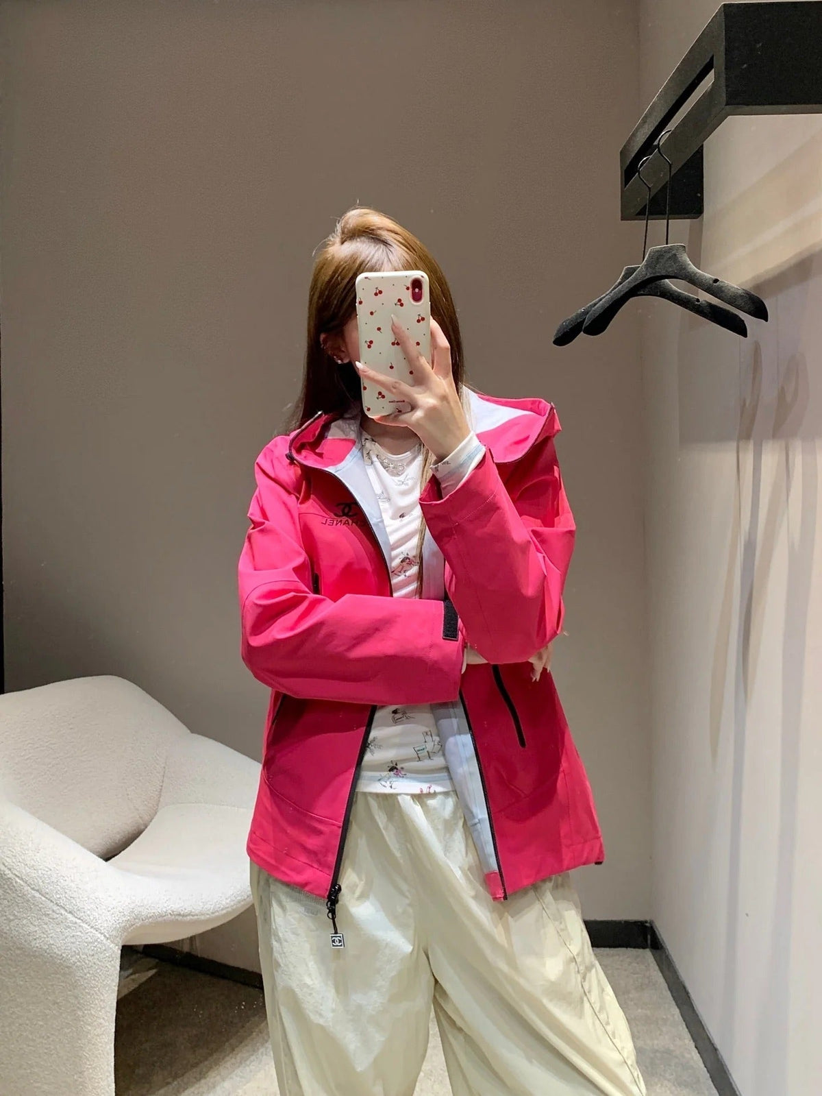 CHANEL 25S HOODED SPORTS JACKET 447