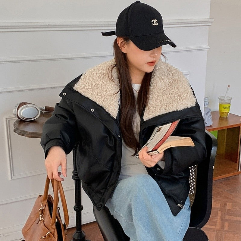 Short Fur Collar Cotton Jacket