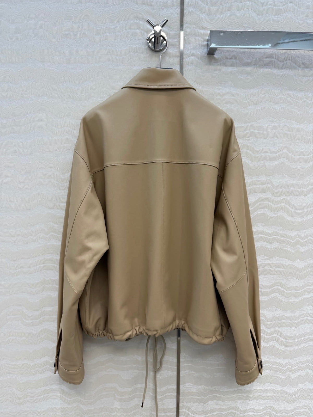 Prada Jacket Brown Leather 341211