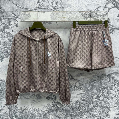 Gucci 25 Set Brown Polyester Fiber