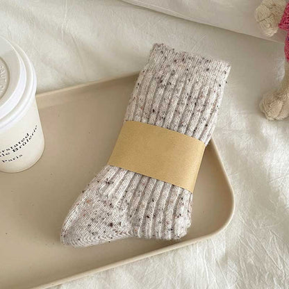 Simple Wool Thicken Warm Crew Socks