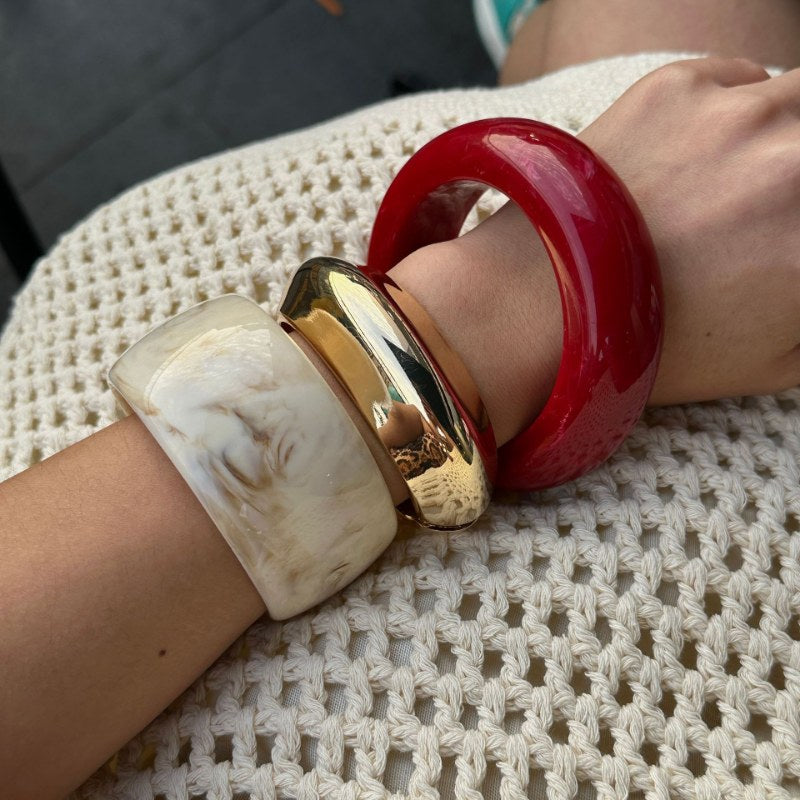 Vintage Punk Geometric Acrylic Bracelets